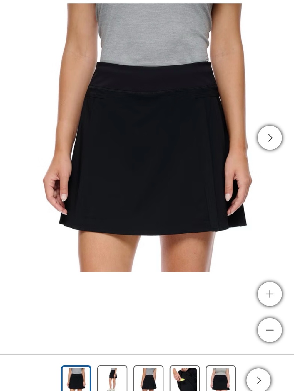 Black Active Lole Skort